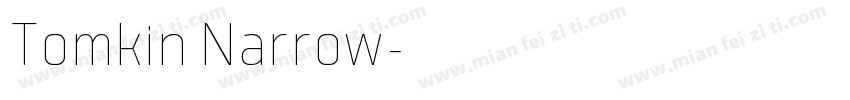 Tomkin Narrow字体转换